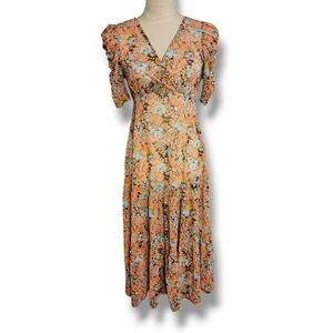 So Sheer Mesh Floral Maxi Dress